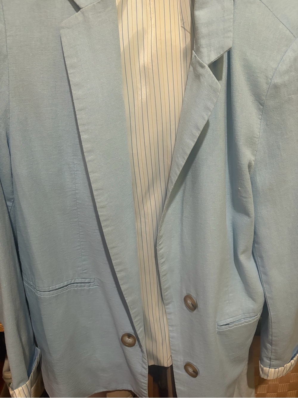 Tahari Light Blue Ladies xl Blazer - Classic Notch Lapel Sport Coat